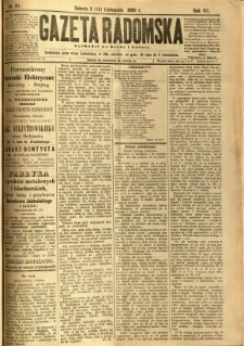Gazeta Radomska, 1890, R. 7, nr 91