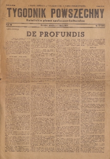 Tygodnik Powszechny : Katolickie pismo społeczno-kulturalne, 1947, R. 3, nr 27