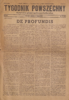 Tygodnik Powszechny : Katolickie pismo społeczno-kulturalne, 1947, R. 3, nr 27