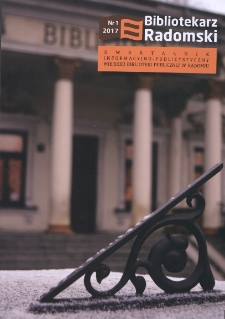 Bibliotekarz Radomski, 2017, nr 1