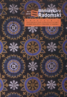Bibliotekarz Radomski, 2019, nr 4
