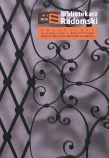 Bibliotekarz Radomski, 2020, nr 1