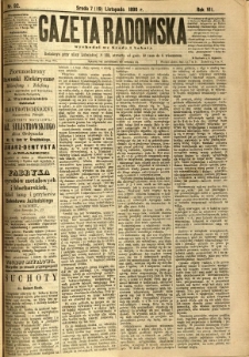 Gazeta Radomska, 1890, R. 7, nr 92