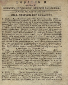 Dziennik Urzędowy Gubernii Radomskiej, 1856, nr 46, dod. 2