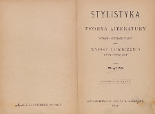 Stylistyka i teorya literatury