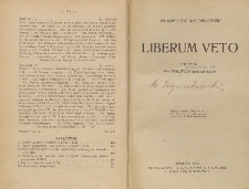 Liberum veto : studyum porównawczo-historyczne