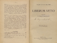 Liberum veto : studyum porównawczo-historyczne