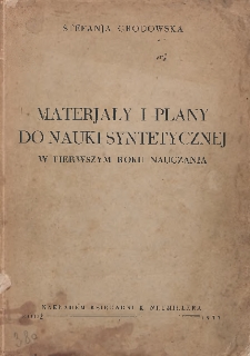 Materjały i plany do nauki syntetycznej w pierwszym roku nauczania