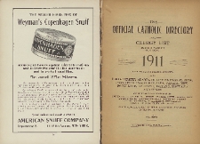 The official Catholic directory and clergy list for the year of Our Lord 1911, T. 26