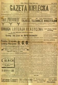 Gazeta Kielecka, 1918, R. 47, nr 15