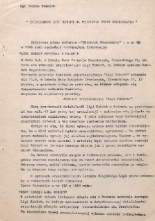 Działalność Ligi Kobiet na podstawie prasy regionalnej