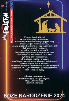 Biuletyn NSZZ "Solidarność" Ziemia Radomska, 2024, nr 852