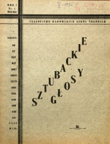 Głosy Sztubackie, 1935, R. 1, nr 1