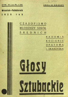Głosy Sztubackie, 1936, R. 3, nr 1