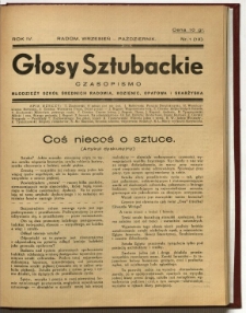 Głosy Sztubackie, 1937, R. 4, nr 1