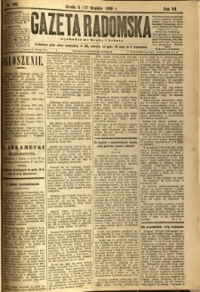 Gazeta Radomska, 1890, R. 7, nr 100