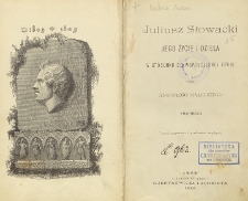 Juliusz Słowacki : jego życie i dzieła w stosunku do wsp&oacute;łczesnej epoki T. 3