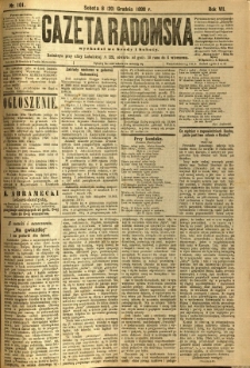 Gazeta Radomska, 1890, R. 7, nr 101