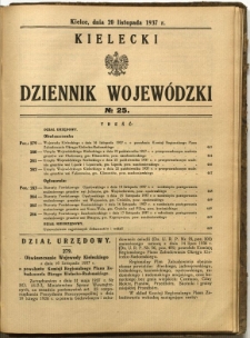 Kielecki Dziennik Wojewódzki, 1937, nr 25