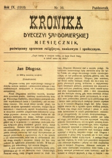 Kronika Diecezji Sandomierskiej, 1916, R. 9, nr 10