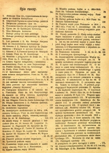 Kronika Diecezji Sandomierskiej : spis rzeczy za rok 1916