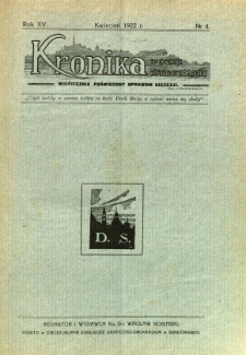 Kronika Diecezji Sandomierskiej, 1922, R. 15, nr 4