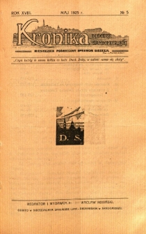 Kronika Diecezji Sandomierskiej, 1925, R. 18, nr 5