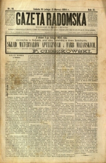 Gazeta Radomska, 1894, R. 11, nr 18