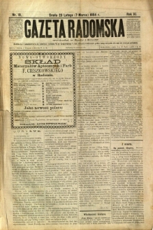 Gazeta Radomska, 1894, R. 11, nr 19