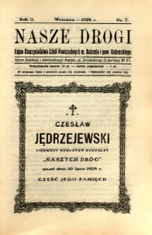 Nasze Drogi, 1928, R. 2, nr 7
