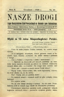 Nasze Drogi, 1928, R. 2, nr 10