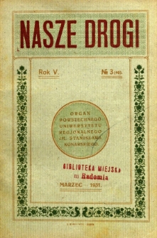 Nasze Drogi, 1931, R. 5, nr 3