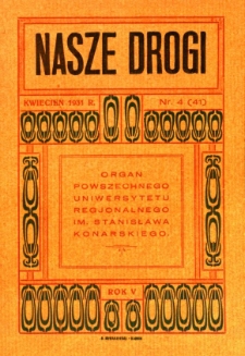Nasze Drogi, 1931, R. 5, nr 4