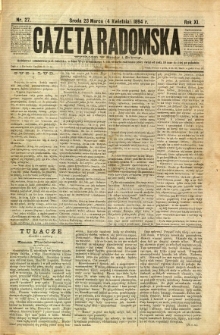 Gazeta Radomska, 1894, R. 11, nr 27