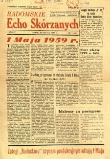 Radomskie Echo Sk&oacute;rzanych, 1959, R. 4, nr 7