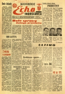 Radomskie Echo Sk&oacute;rzanych, 1966, R. 11, nr 31