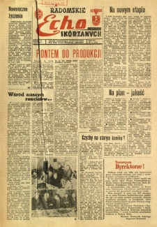 Radomskie Echo Sk&oacute;rzanych, 1967, R. 12, nr 1