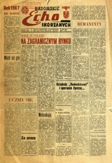 Radomskie Echo Sk&oacute;rzanych, 1968, R. 13, nr 1