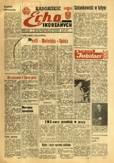 Radomskie Echo Sk&oacute;rzanych, 1968, R. 13, nr 8