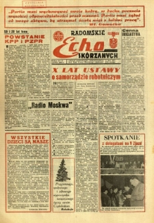 Radomskie Echo Sk&oacute;rzanych, 1968, R. 13, nr 34
