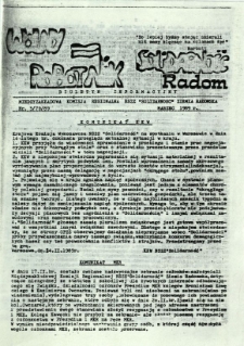 Wolny Robotnik, 1989, nr 3