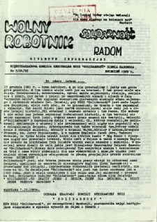 Wolny Robotnik, 1989, nr 5