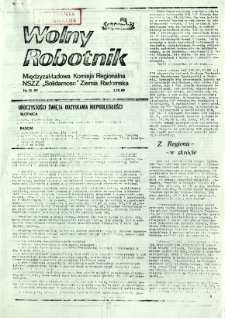 Wolny Robotnik, 1989, nr 13
