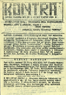 Kontra Gazeta Uliczna, 1989, nr 4