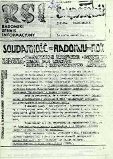 Radomski Serwis Informacyjny, 1981, nr [14/15]