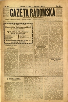 Gazeta Radomska, 1894, R. 11, nr 62