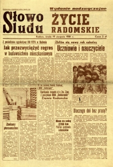 Słowo Ludu : Życie Radomskie, 1981, 1981-08-19