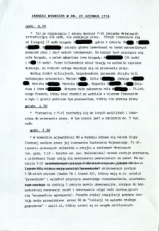 Kronika wydarzeń w dn. 25 czerwca 1976