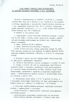Plan ramowy izolacji osób podejrzanych na wypadek poważnego zagrożenia w woj. radomskim