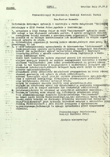 Przewodniczący Wojewódzkiej Komisji Kontroli Partii ...